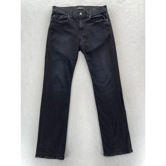 Fidelity Denim 50-11 Classic Straight Jeans Mens 32x34 Bedrock Black Stretch‎ - Picture 1 of 14
